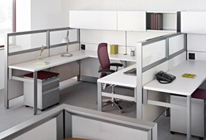 A well-organized modular office